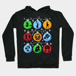 Broadway Christmas Bulbs Hoodie